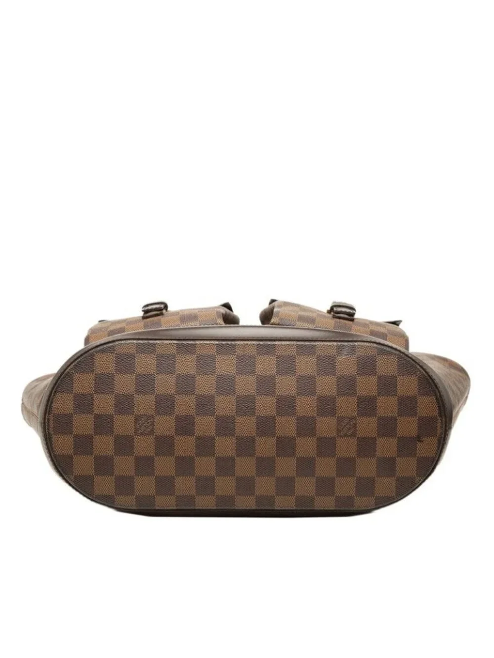 Louis Vuitton Damier Manosque GM Handbag Brown Leather
